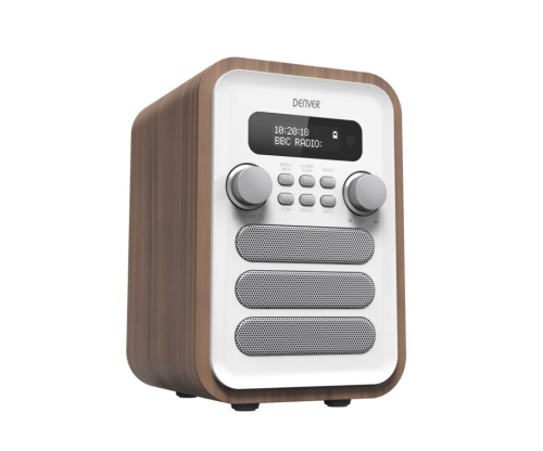 Denver DAB-48WHITE Personal Digital White, Wood
