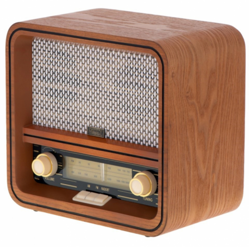 Camry Premium CR 1188 radio Personal Analog Black, White, Wood