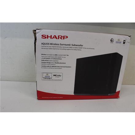 Taastatud. Sharp AQUOS Wireless Surround Subwoofer | Sharp | AQUOS Surround Subwoofer | CP-AWS0101 | Wi-Fi | DAMAGED PACKAGING | Wireless connection