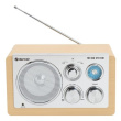 Denver TR-63LW radio Personal Analog Bamboo, Silver