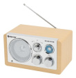 Denver TR-63LW radio Personal Analog Bamboo, Silver