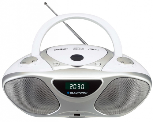 Blaupunkt BB14WH CD player CD recorder Silver, White