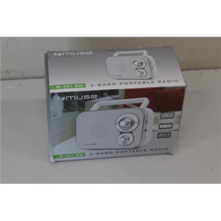 Восстановленный. Muse M-051RW Portable Radio | Muse Portable Radio | M-051RW | AUX in | White | DAMAGED PACKAGING