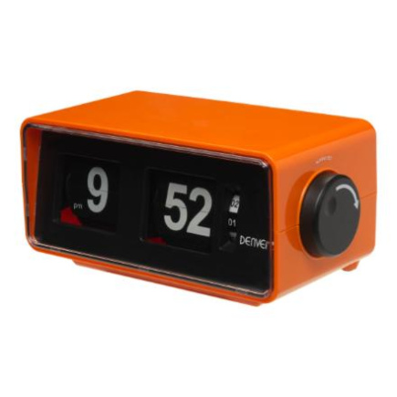 Denver CR-425 retro clock radio orange | Denver