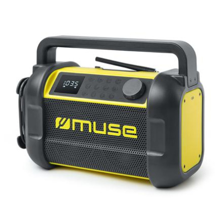 Muse | M-928 BTY | Jobsite Radio speaker | Waterproof | Bluetooth | Black/Yellow | Portable | Wireless connection