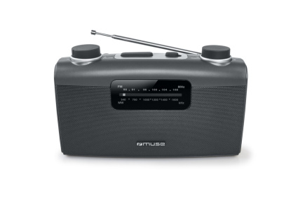 Muse M-058 R Portable Analog Black, Grey