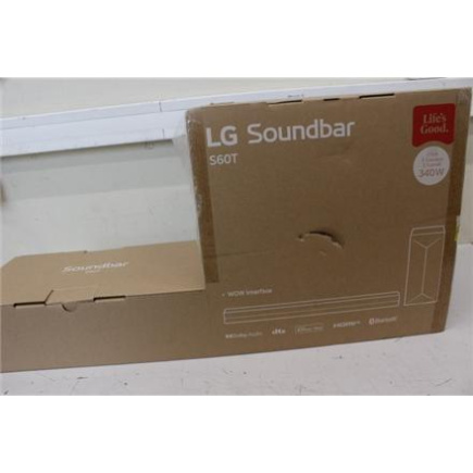 Taastatud. LG Soundbar 3.1 channel sound system S60T | LG Soundbar 3.1 Channel Sound System | S60T | DAMAGED PACKAGING | Bluetooth
