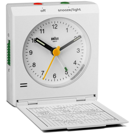 Braun BC 05 W Quarz-Klappwecker wei
