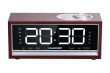 BLAUPUNKT CR60BT Bluetooth Radio Alarm Clock, brown wood