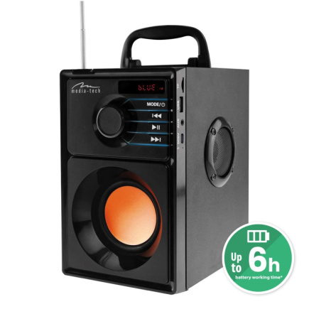 Media-Tech BOOMBOX BT 15 W Stereo portable speaker Must