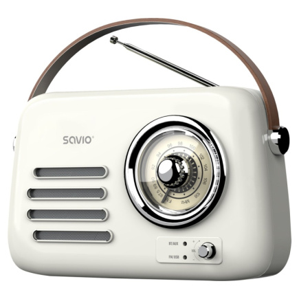 SAVIO RS-02 Portable Radio, Белый