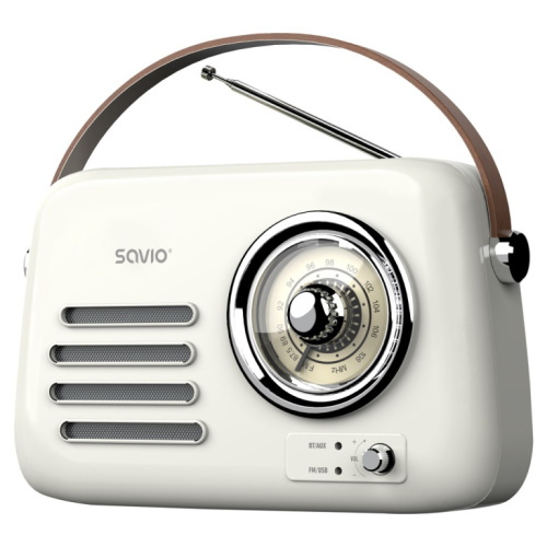 SAVIO RS-02 Portable Radio, Белый