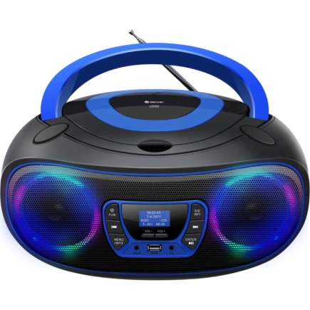 Denver DAB+ Boombox Mit DAB+/FM-Radio, Bluetooth-Funktion,blue