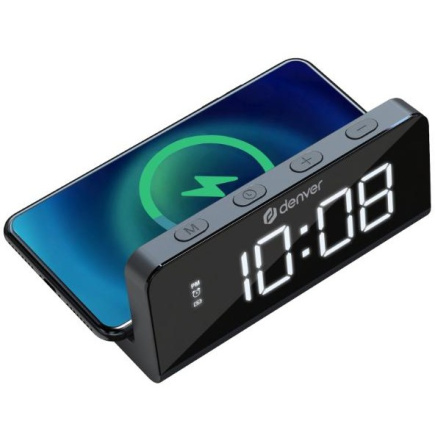 Denver Radio-Wecker mit Wireless Charging ECQ-103