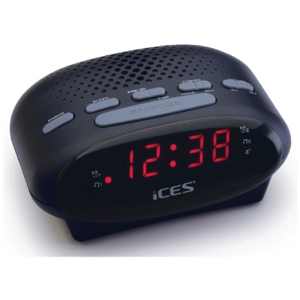 LENCO ICR-210 FM-Uhrenradio & Radiowecker. schwarz