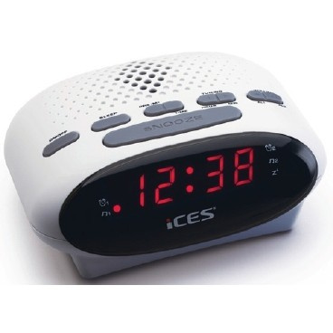 LENCO ICR-210 FM-Uhrenradio & Radiowecker. wei