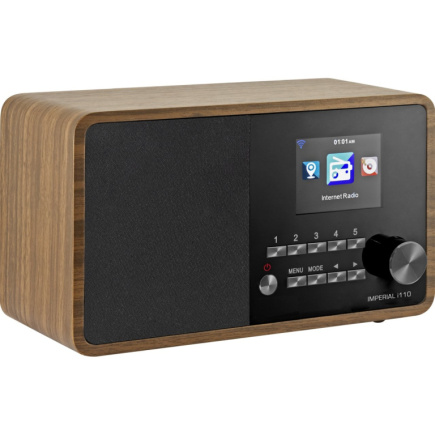 DABMAN i110 WLAN-Internet-Radio + Media-Player-Funktion. Holz