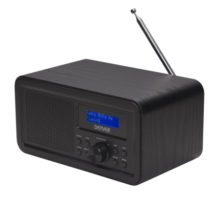 DAB+/FM radio Denver DAB-30 with wooden case Must