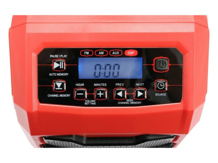 YATO BATTERY AND MAINS RADIO 18V WITHOUT BATTERY AND CHARGER