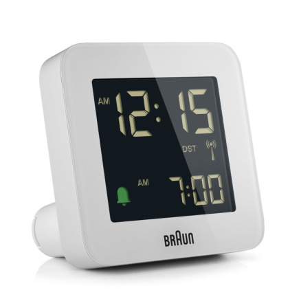 Braun BC09-DCF Digital alarm clock Valge
