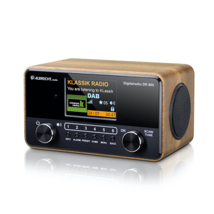 Albrecht DR 865 Portable Digital Must, Wood