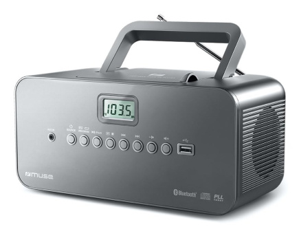 Muse M-30 BT Digital 2 W FM, MW, PLL Grey MP3 playback