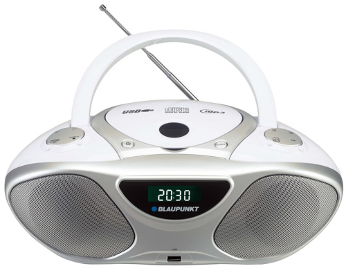 Blaupunkt BB14WH CD player CD recorder Silver, Valge