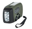 Fosco Emergency Emergency radio with light and power bank Green, Must