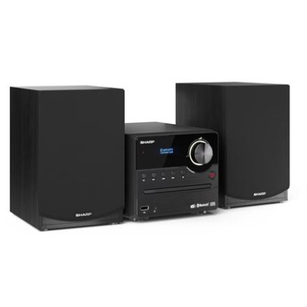Sharp XL-B517D(BK) Hi-Fi Micro System, CD/FM/USB/Bluetooth v5.0, Aux-in, 45W, Must | Sharp | Hi-Fi Micro System | XL-B517D(BK) | Must | USB port | AUX in | Bluetooth | CD player | FM radio | Wireless connection