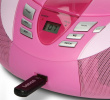 CD-raadio Lenco SCD37USBP, roosa