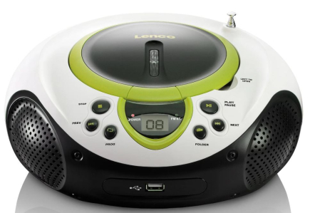 CD-raadio Lenco SCD38USBG, roheline