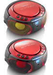 CD-raadio Lenco SCD550RD, punane