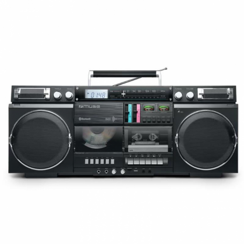 Muse M-380 Ghetto Blaster, must - Kaasaskantav magnetoola / M-380GB