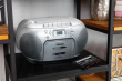 CD-raadio kassetimängijaga Lenco SCD420SI, hõbedane