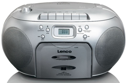 CD-raadio kassetimängijaga Lenco SCD420SI, hõbedane