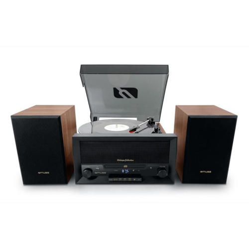 Muse MT-120 MB, CD, USB, Bluetooth, vinüülplaadimängija, must/pruun - Muusikakeskus / MT-120MB