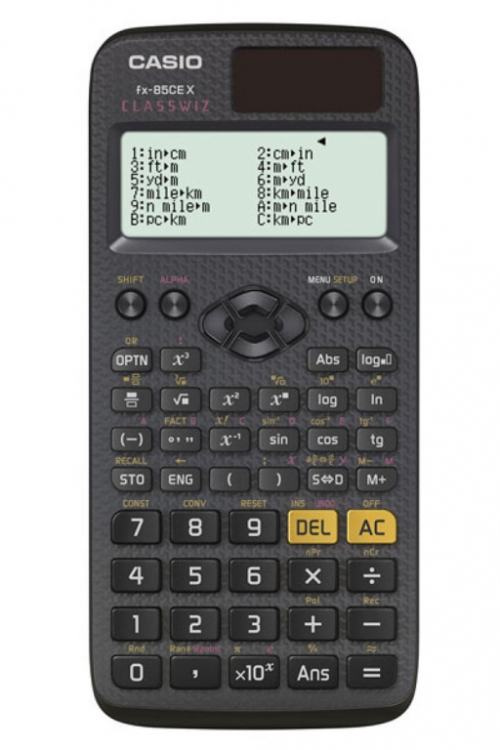 CASIO FX-85CEX SCIENTIFIC CALCULATOR, OFFICE, SCHOOL, 379 FUNCTIONS, 77X166MM, BLACK