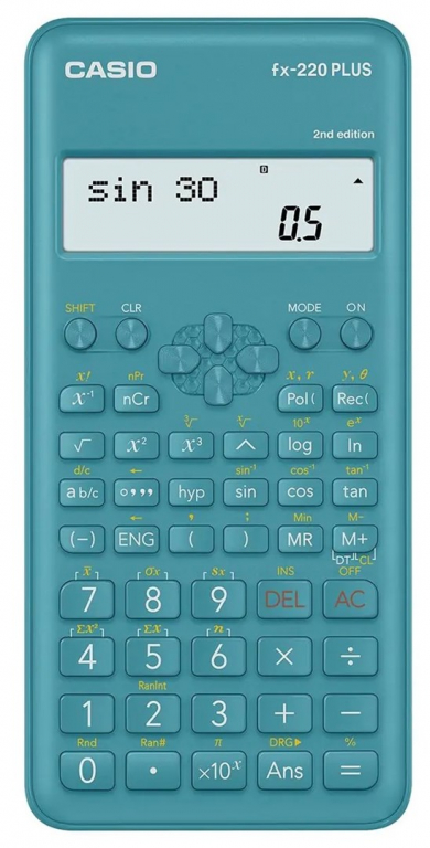 CASIO CALCULATOR SCIENTIFIC FX-220PLUS-2 BLUE, 12 DIGIT DISPLAY