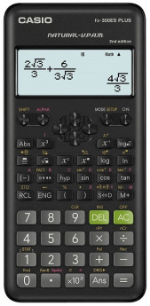 CASIO CALCULATOR SCIENTIFIC FX-350ESPLUS-2 BLACK, 12 DIGIT DISPLAY