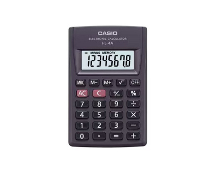 CASIO HL-4A-B 8-digit pocket calculator 56x87mm black