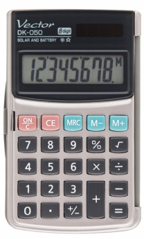 Vector DK-050 Pocket Calculator, Grey