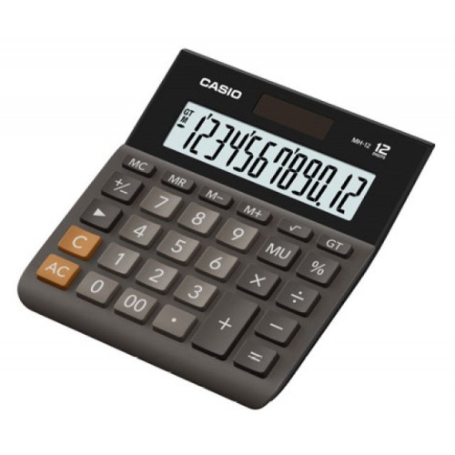 Casio MH-12BK-S 12-digit Черный office calculator