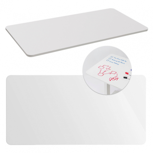 Maclean Desk Flipchart, 120x60cm, White, MDF, MC-452