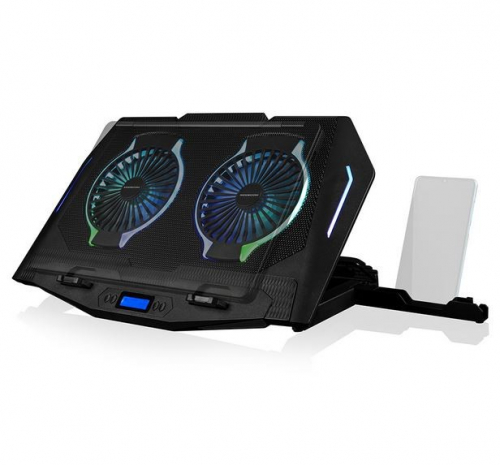 MODECOM Laptop Cooling Stand CF21 RGB SILENT FAN Black