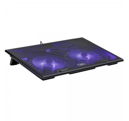 MS COOLING PAD MS COOL D10 5 BLACK LED 2X USB