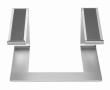 Gembird Notebook riser stand 15,6 inches silver