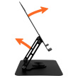 Adjustable, rotatable, ergonomic laptop stand 10–17″ LAPTOP STAND ROTO MT2662