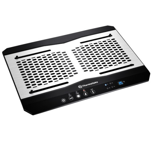 Thermaltake CL-N002-PL12BL-A laptop cooling pad 1300 RPM Aluminium, Must