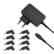 Qoltec Power adapter 45W 8 plugins