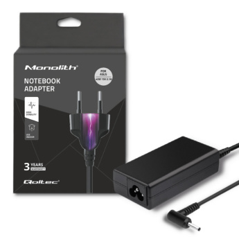 Qoltec Power adapter for laptop Asus 40W - 19V - 2.1A - 2.5*0.7 - power cable